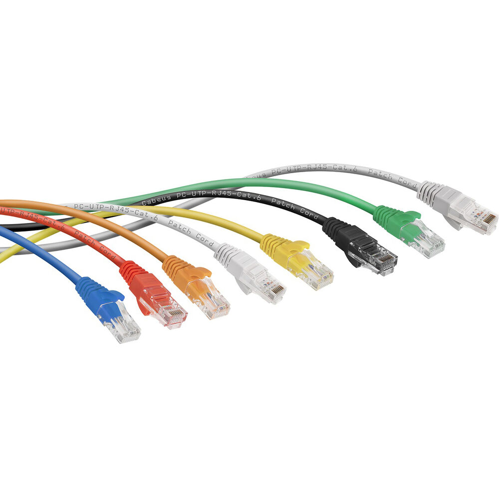 PC-UTP-RJ45-Cat.6-3m-RD-LSZH Кабель патч-корд U/UTP 6 кат. 3м Cabeus  2xRJ45/8p8c, неэкранированный, красный,  LSZH,  3м